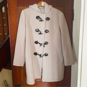 L.L. Bean Women's Beige Toggle Coat women’s size 14
